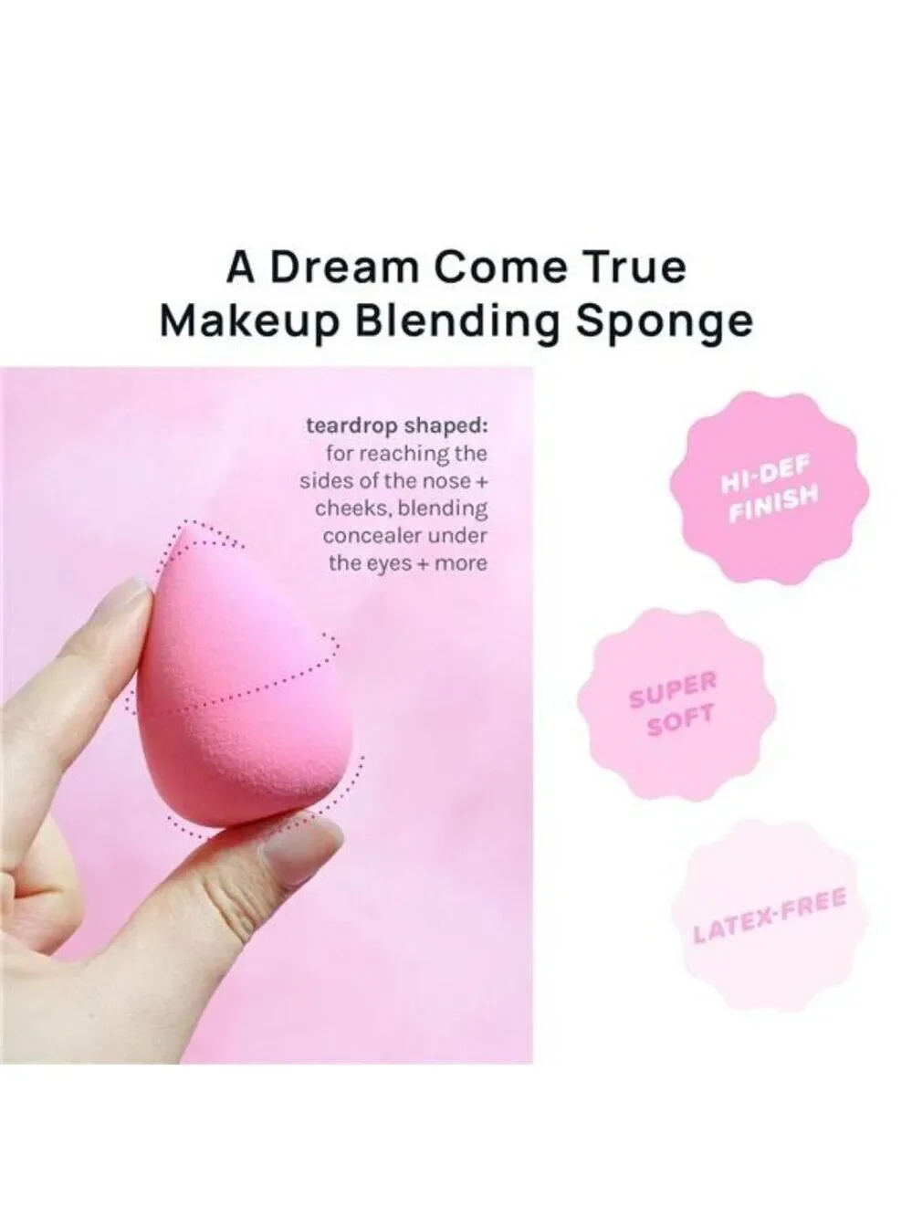 AOA Makeup Sponge Set Wonder Blender Latex Free Soft Beauty Blender Set of 6
